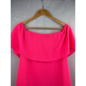 Charles Henry Off-Shoulder Pink Dress S